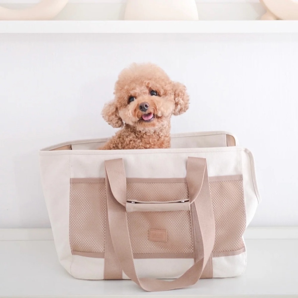 lambwolf collective 🐾 subway petite pet carrycot in camel